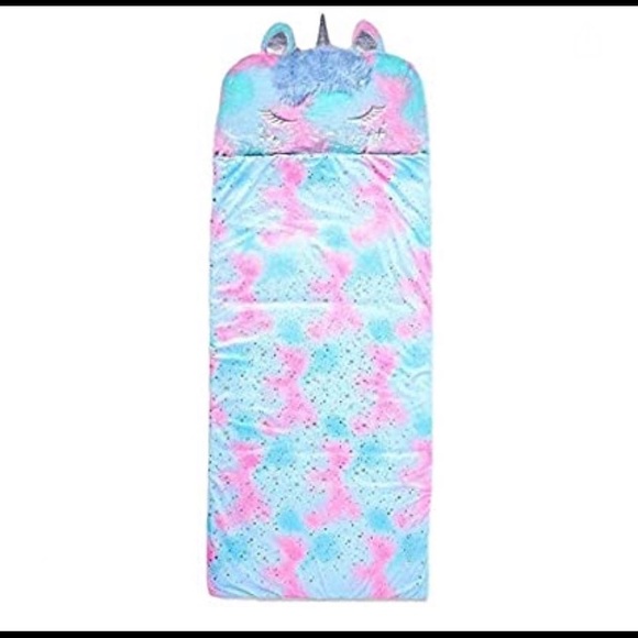 Justice plush unicorn extra large sleeping bag - Picture 1 of 2